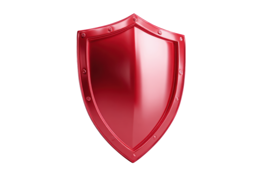 3D rendered red shield (2)