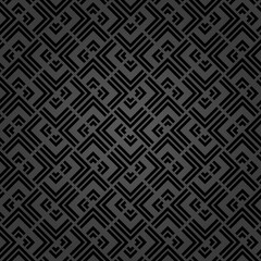 Seamless geometric background for your designs. Modern dark ornament. Geometric abstract pattern