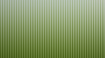 Obraz premium Green corrugated metal sheet surface with vertical lines and gradient light
