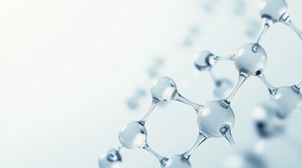 Molecular model in a clean laboratory setting during the day