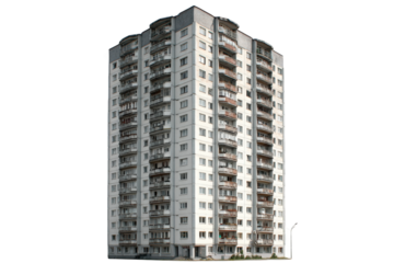 High-rise apartment building exterior