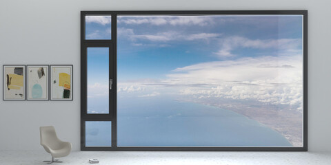 Fototapeta premium open window in the sky