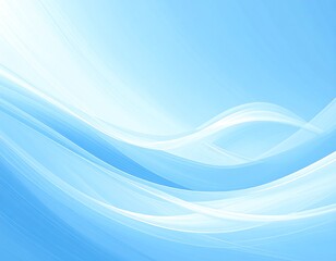 Light blue abstract wavy lines
