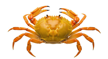 Isolated marine crab arthropod invertebrate crustacean sea animal raw seafood uncooked food delicacy
