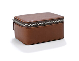 Retro brown leather purse