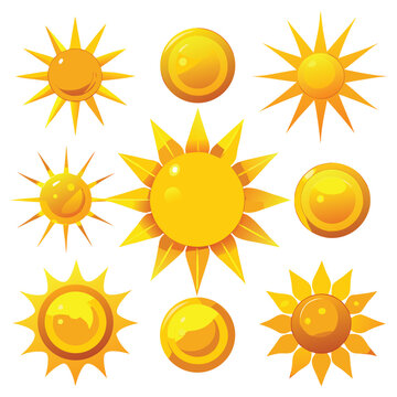 sun,Sun icon set, Sun Vector flat design,sun vector,sun design,sun concept, sun cartoon, sun icon, sun art,sun topics,sun doodle,Doodle different sun icons set.Vector modern sun set background.