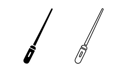 Obraz premium Screwdriver tool set with transparent background