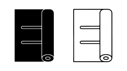 Wallpaper roll with transparent background