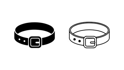 Pet collars with buckle with transparent background