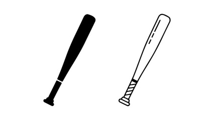 Baseball bats with transparent background