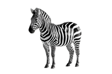 Striking zebra portrait showcases bold stripes and a distinctive pattern captured with artistic flair offering a wild animal print with graphical potential as unique art