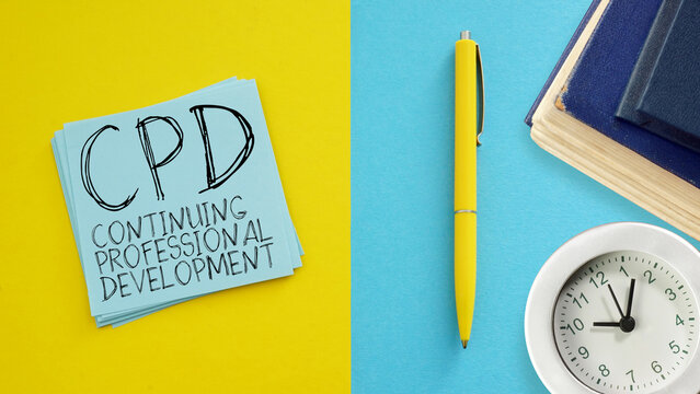 Continuing professional development is shown using the text CPD