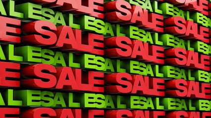 Black Friday Colorful Sale Wall