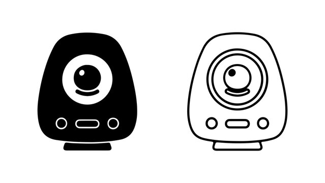 Baby monitor icon with transparent background