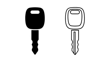Car keys with transparent background