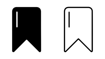 Bookmark icons with transparent background