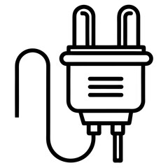 electric plug vector icon