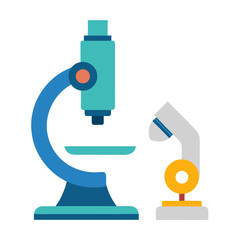 microscope isolated on white