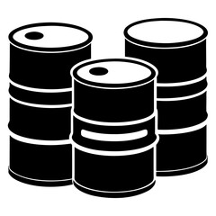 black oil barrel