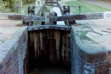 Canal lock gates