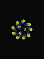 white flowers on black background