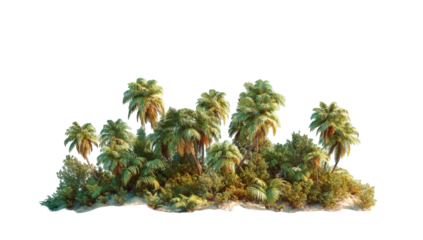 Tropical island with palm trees (3)