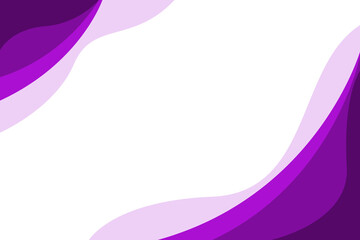 Purple wave minimalist modern background with white space for text and message. template design	