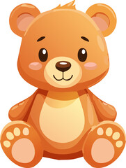 cartoon bear on white background