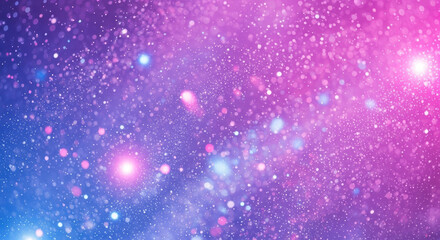 Sparkling Cosmic Dust Nebula Background With Glowing Stars And Lights
