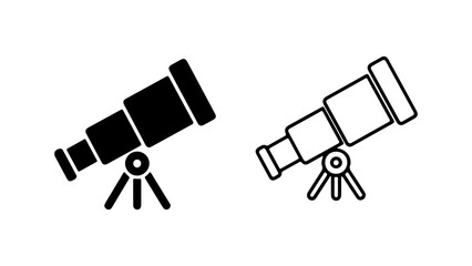 Telescope icon with transparent background