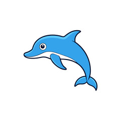 dolphin isolated on white
