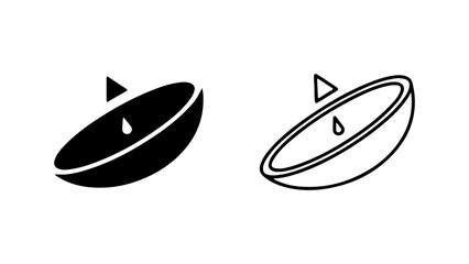 Satellite dish icon with transparent background