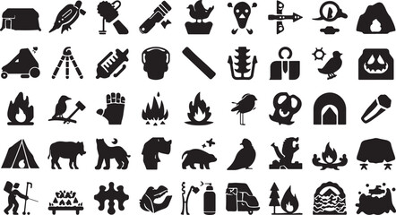 wildlife icons, animal vector, nature design, zoo animals, silhouette art, forest wildlife, wild creature, natural illustration, animal symbol, ecosystem vector