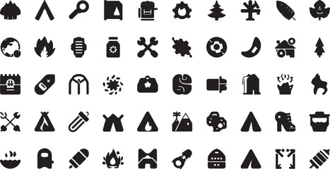 adventure icons, outdoor vector, camping symbol, mountain logo, hiking illustration, nature trip, travel activity, forest exploration, summer adventure, vacation design