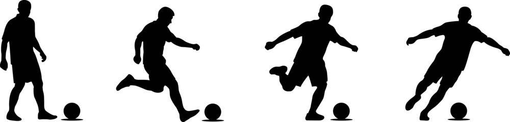 Set of soccer