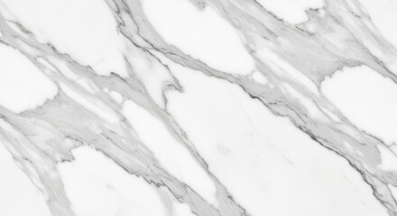 Fototapeta premium Elegant White Marble Surface With Streaks Of Grey Veining Texture