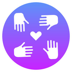 Fototapeta premium Kindness Icon