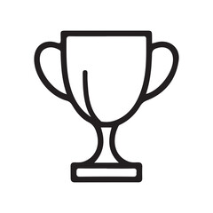 Trophy Icon – Minimalist Line Symbol for Achievement, Victory & Recognition