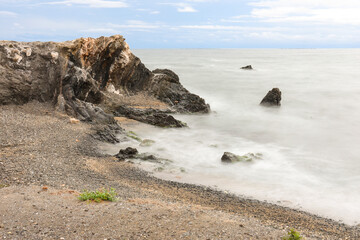 The Coast of Villaricos with cliffs and rocky coves