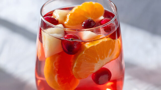 Refreshing fruity beverage bursting with citrus and berry flavors perfect for summer celebrations and party drinks