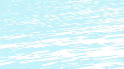 The light blue abstract background presents soft, wavy lines creating a serene and calming visual effect that suggests movement and fluidity with a refreshing, airy feel