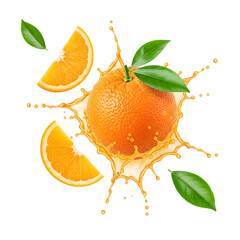 Vibrant Orange Splash