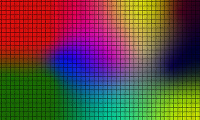 Dynamic RGB Mosaic, Textured Color Grid Background with striking abstract background displaying a dynamic blend of primary RGB colors (red, green, blue)