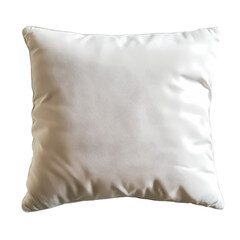Soft, white decorative pillow placed on a neutral surface, ideal for home decor and styling