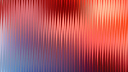 Holographic glass distortion in pastel lilac . Vibrant Red and Blue Abstract Ribbed Gradient Background for Design and Wallpaper
