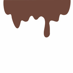 chocolate drip vector, choco melted, hot cocoa flow, sweet dessert vector, milk drop illustration, brown liquid wave, melting chocolate cartoon,