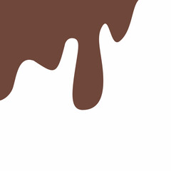 chocolate drip vector, choco melted, hot cocoa flow, sweet dessert vector, milk drop illustration, brown liquid wave, melting chocolate cartoon,