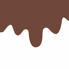 chocolate drip vector, choco melted, hot cocoa flow, sweet dessert vector, milk drop illustration, brown liquid wave, melting chocolate cartoon,