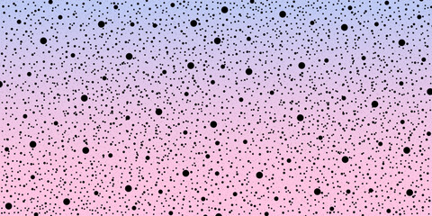 Pink and blue gradient with black dots template. Vector illustration.