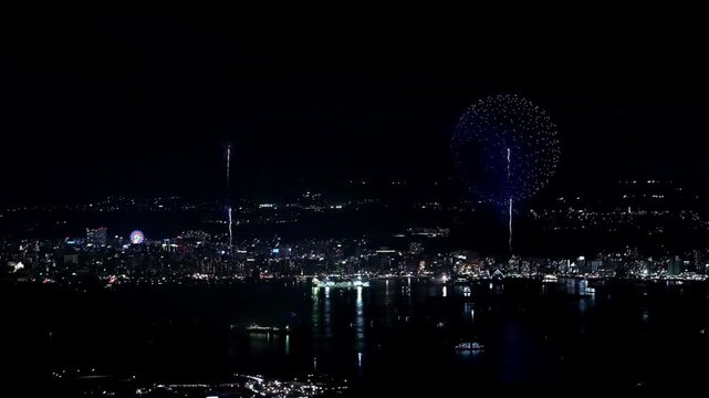 かごしま錦江湾サマーナイト大花火大会「大玉連発打ち上げ」